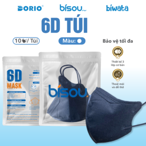 Khẩu Trang Cao Cấp 6D Màu Đen