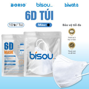Khẩu Trang Cao Cấp 6D Màu Trắng