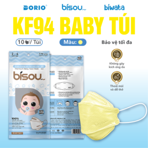 Khẩu Trang KF94 Baby Túi Màu Vàng