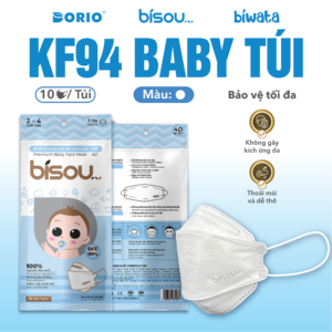 Khẩu Trang KF94 Baby Túi Màu Trắng