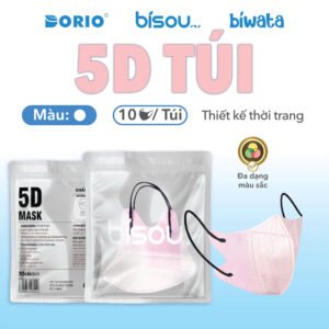 Khẩu Trang Cao Cấp 5D Túi Màu Hồng Pastel