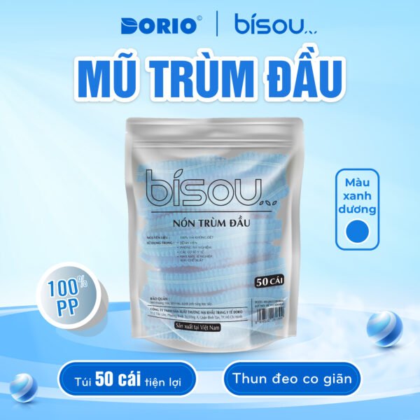 Nón Trùm Đầu Màu Trắng - Hình ảnh 2