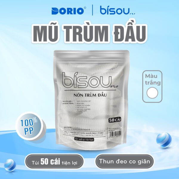 Nón Trùm Đầu Màu Trắng