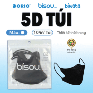 Khẩu Trang Cao Cấp 5D Túi Màu Đen
