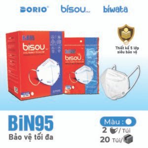 Khẩu Trang Cao Cấp BiN95 Màu Trắng