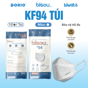 Khẩu Trang Cao Cấp KF94 Túi Màu Trắng