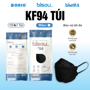 Khẩu Trang Cao Cấp KF94 Túi Màu Đen