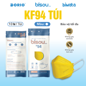 Khẩu Trang Cao Cấp KF94 Túi Màu Vàng