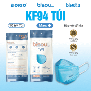 Khẩu Trang Cao Cấp KF94 Túi Màu Xanh