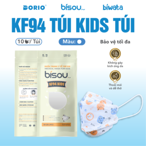 Khẩu Trang KF94 Kids Màu Họa Tiết Gấu