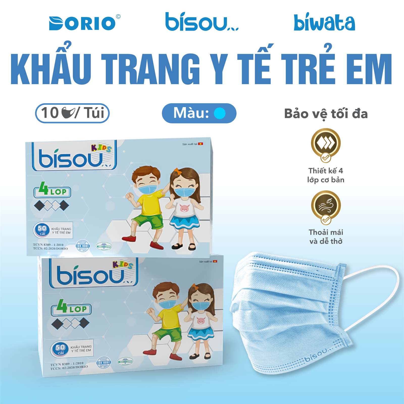 Khẩu Trang Y Tế Trẻ Em Màu Hồng Khẩu Trang Y Tế Trẻ Em Màu Hồng - Ảnh 5