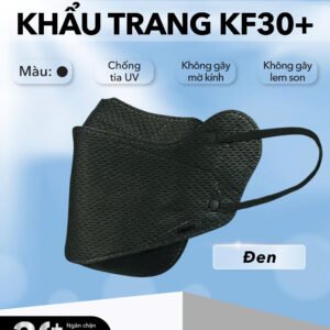 Khẩu Trang Chống Nắng KF30+ Màu Đen