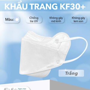 Khẩu Trang Chống Nắng KF30+ Màu Trắng