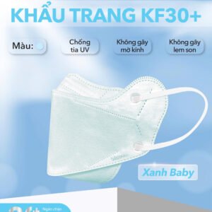 Khẩu Trang Chống Nắng KF30+ Màu Xanh-Baby