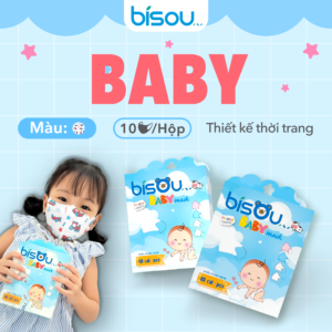 Khẩu Trang Em Bé 3D Màu Họa Tiết Xe